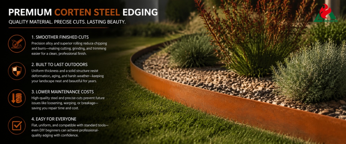 Corten Steel Edging Wapamwamba